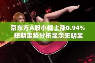 京东方A股小幅上涨0.94% 短期走势分析显示无明显增减仓情况