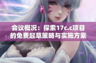 会议概况：探索17c.c项目的免费起草策略与实施方案