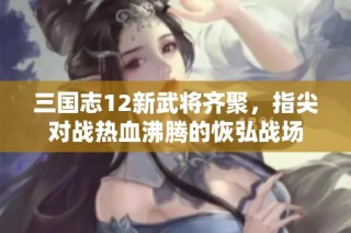 三国志12新武将齐聚，指尖对战热血沸腾的恢弘战场