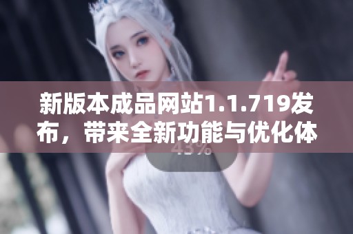 新版本成品网站1.1.719发布，带来全新功能与优化体验