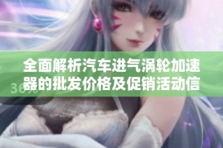 全面解析汽车进气涡轮加速器的批发价格及促销活动信息