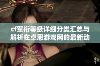 cf军衔等级详细分类汇总与解析在卓恩游戏网的最新动态