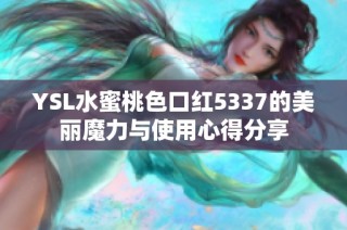 YSL水蜜桃色口红5337的美丽魔力与使用心得分享