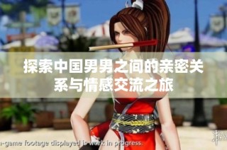 探索中国男男之间的亲密关系与情感交流之旅