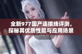 全新977国产连接线评测，探秘其优质性能与应用场景