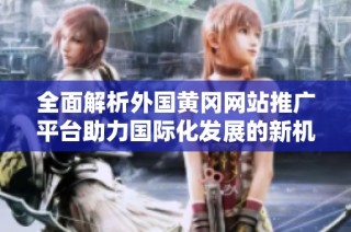 全面解析外国黄冈网站推广平台助力国际化发展的新机遇