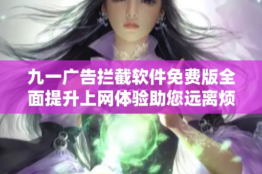 九一广告拦截软件免费版全面提升上网体验助您远离烦人广告