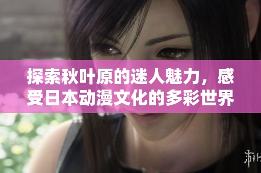 探索秋叶原的迷人魅力，感受日本动漫文化的多彩世界